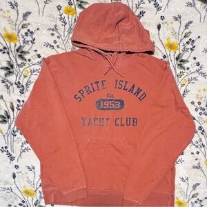 District Unisex Salmon Colored Spirit Island Yacht Club Hoodie Size Small